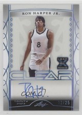 2022-23 Leaf Trinity Clear Holo Platinum 12/25 Ron Harper Jr #CA-RHJ Auto 14sd