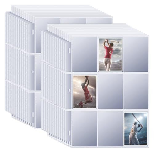 1800 Pockets Trading Card Binder Sleeves,Double-Sided Card Sleeves Binder 