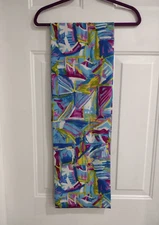New Handmade Women's Silky Dressy Deco Design Multicolor Scarf Double Loop