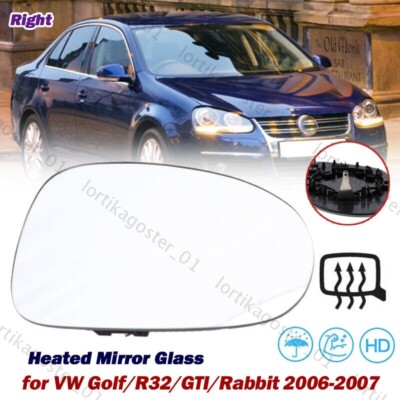 Passenger Right Side Rear View Mirror Glass Heated FOR VW Golf GTI Jetta Passat