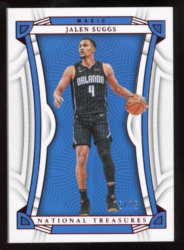 Jalen Suggs 2022-23 National Treasures #64 Serial #d 75/75 Orlando Magic