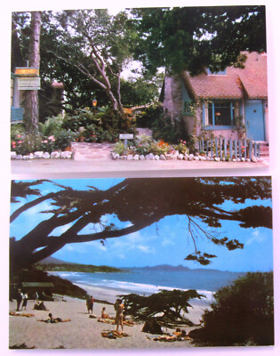 USA Postcards Lot 2 x Carmel-By-The-Sea California Kalifornien AK ca. ~1960/70