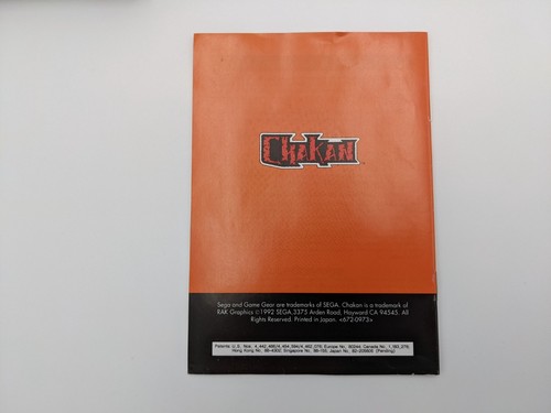 Chakan: The Forever Man (sega Game Gear, 1992) in scatola completo testato Cib - Foto 6 di 12
