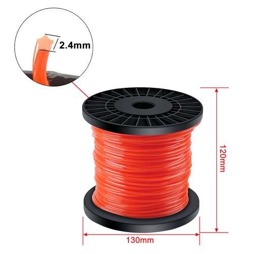 Mähfaden Ersatzfaden Trimmerfaden für Rasentrimmer 1,6mm 2,4mm 2,8mm 3mm - Bild 25 von 46