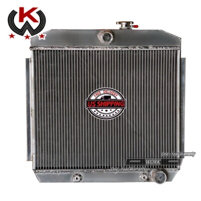 Radiator For 1955-1957 1956 Chevy Bel Air Nomad 150 210 V8 Engine Full Aluminum