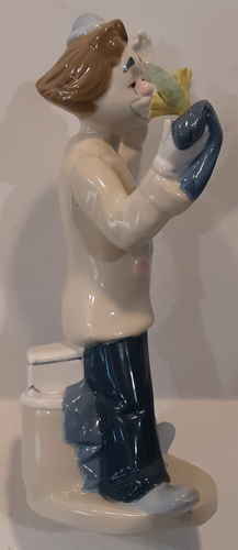 1993 PS PAUL SEBASTIAN Clown Magician w/ Flower Fine Porcelain 8.5" Figurine - Picture 8 of 12
