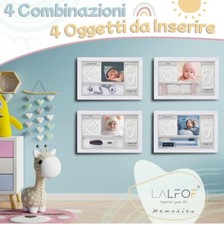 Kit Cornice Con Impronte Mani E Piedi Bambino - Con Argilla E Cornice In Legno - Ricordo Neonato - Foto 4