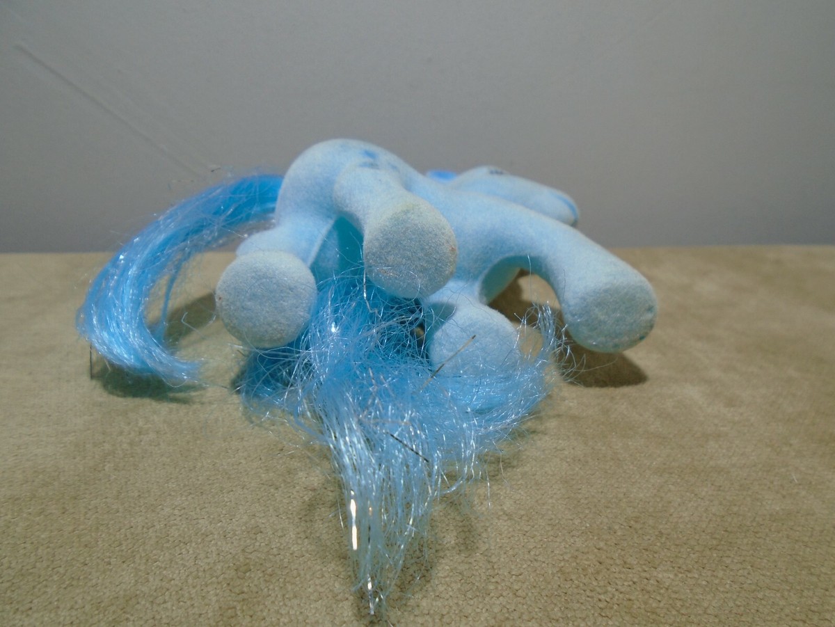 スポーツトイ・アクショントイ SHOWPONY MY LITTLE PONY BABY BLUE FLOCKED 4.5” STAR CUTIES FIGURE