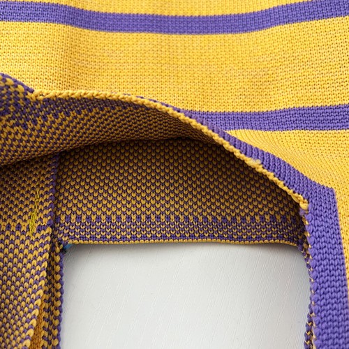Women Fashion Knitted Handbags Mini Knot Wrist Bag Stripe Casual Shopping Bag - Picture 10 of 17
