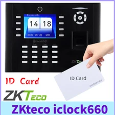 ZKteco iclock660 3.5in Fingerprint Recognition Time Attendance Access Control ID