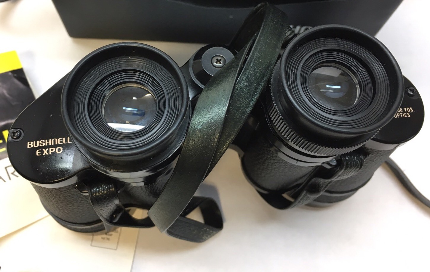 Vintage Bushnell Expo 7x35 Insta Focus Action Lever Binoculars With