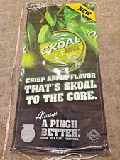 SKOAL APPLE DEALER VINYL BANNER APPROX. 5 FT. BY 2 FT. RARE