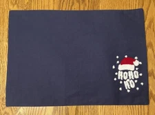 Winter Wonder Lane Blue “Ho Ho Ho” Placemat 13"x 19” NEW