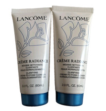 Lot 2 Lancome Creme Radiance Clarifying Gentle Cleanser Cream Foam 2 oz New