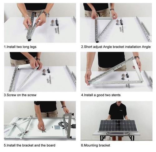 Solarpanel Solarmodul Halterung bis 122cm Aufständerung PV Montage Photovoltaik - Bild 6 von 11