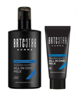 BRTC Trainer Homme  All In One Milk 200ml + 50ml Moisturizing K-Beauty