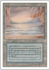 1x Underground Sea Heavy Play, English 3rd Edition Revised MTG Magic