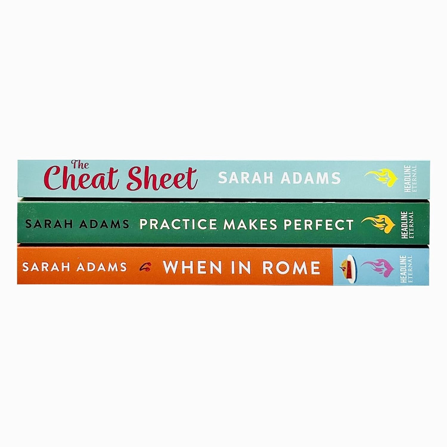 Sarah Adams Collection 3 Books Cheat Sheet, When in Rome, Practice ...