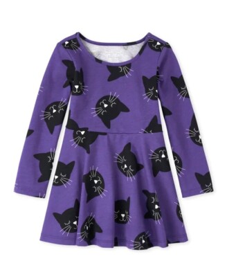 purple dress with black leggings Black Tights with Purple Dress Outfits (5 ideas & outfits)
