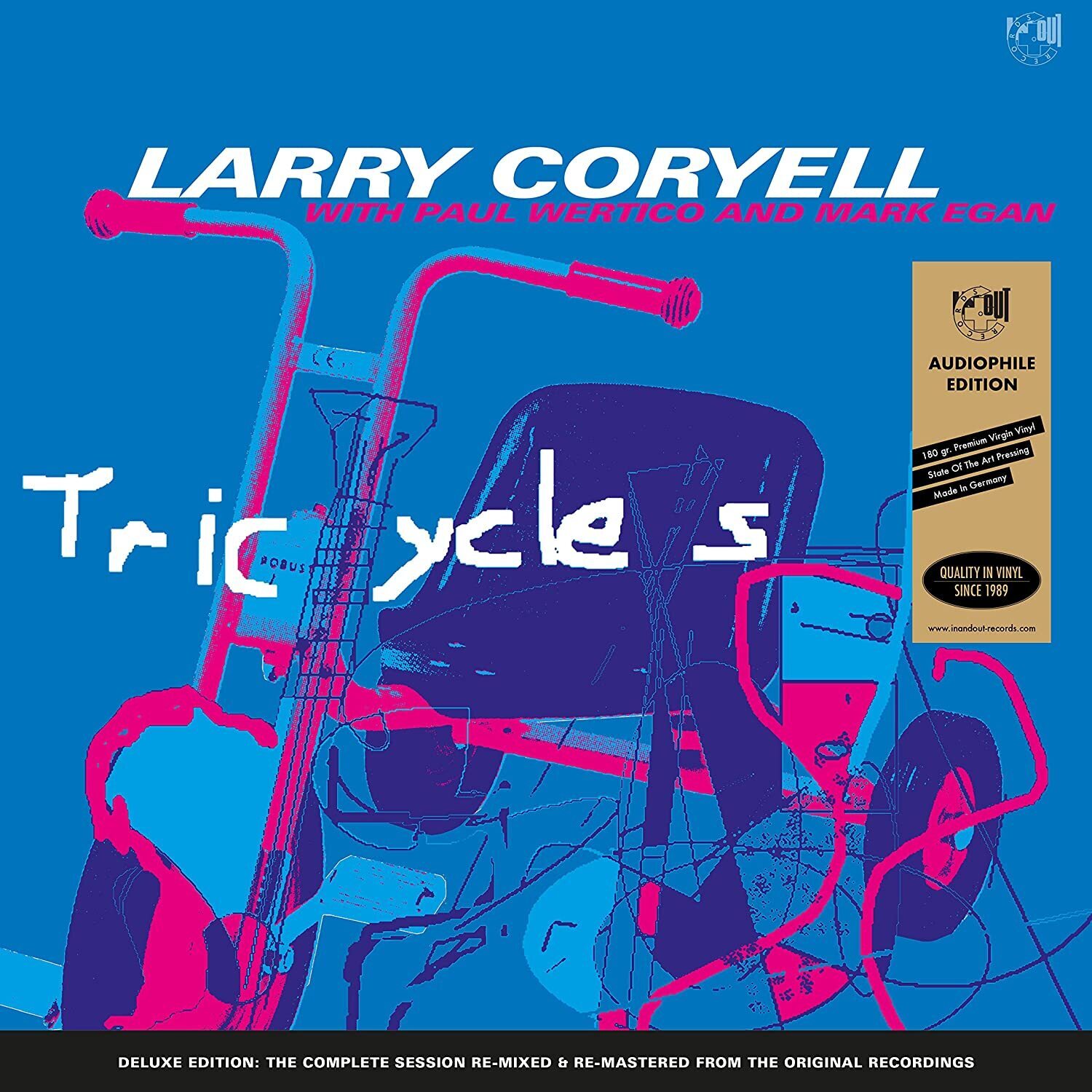 Larry Coryell, Paul Wertico & Mark Egan Tricycles (Vinyl LP) Deluxe  12" Album