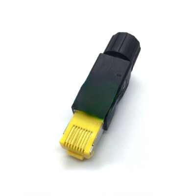 Replacement RJ45 Industrial Grade Crystal Head Ethernet Plug EtherCAT SM-RJ45H8P