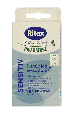 Frei Haus: 8 Ritex Pro Nature Sensitiv Kondome - Extra Feucht, Made in Germany