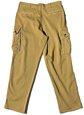 DOUBLE RL RRL Vtg 90s Khaki Surplus Baggy Cargo Pant sz 34 DOUBLE RL RRL Vtg 90s Khaki Surplus Baggy Cargo Pant sz 34