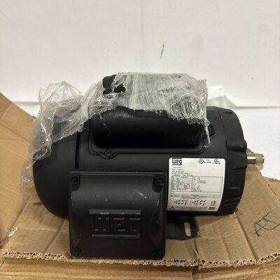 WEG General Purpose Motor,1 HP,56 Frame, 00136ES1B56C-S
