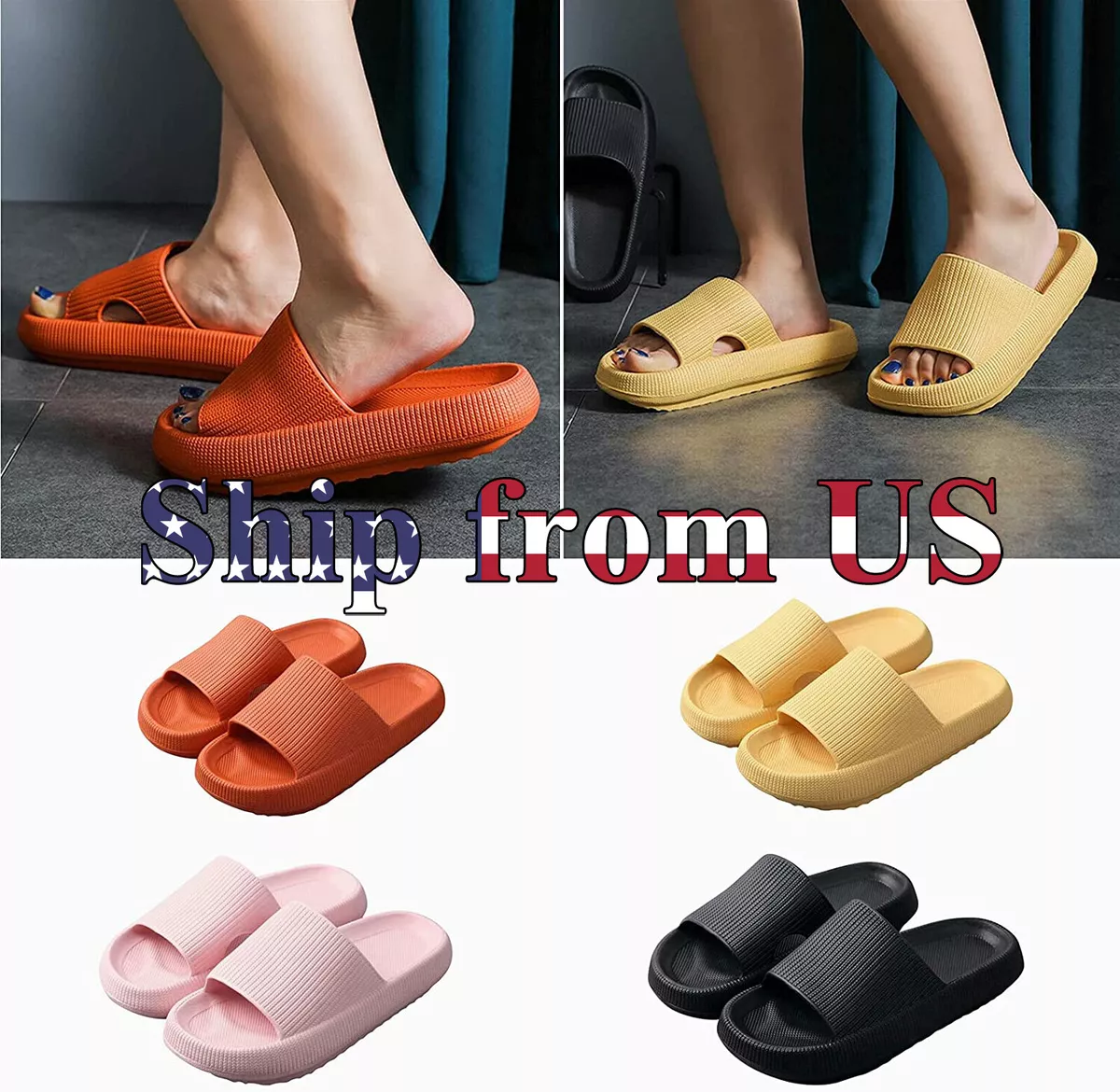 Slipper Pillow Flat Comfort Mule - Luxury Mules and Slides - Shoes