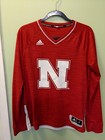 New ListingAdidas Nebraska Corn Huskers Long Sleeve Jersey Red With White Size Small