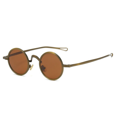 Retro Round Polarized Sunglasses Men Women Circle Metal 