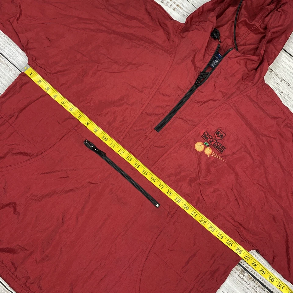 Tour De Georgia Ciclismo 1/4 Cremallera Cortavientos Pullover Chaqueta Dodge Rojo XL De Colección Foto 3 de 4
