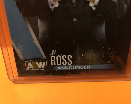 JIM ROSS ANNOUNCER AEW Finisher # 74 2021 First Edition Upper Deck JR - Picture 2 of 3