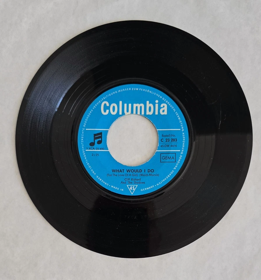 CLIFF RICHARD(THE SHADOWS) "MOVE IT/SCHOOLBOY CRUSH " GERMAN SP - Image 3 of 3