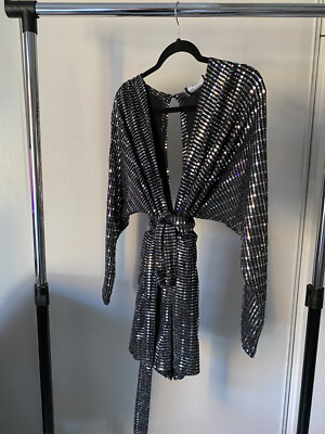 Women's Dress Ima Star The Sang Size S Silver Multi Beyonc Concert Silver  | eBay