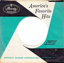 Company Sleeve 45 Mercury - Blue White  Black Spiral Design 1962-1967 