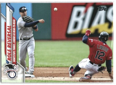 2020 Topps Series Two Gleyber Torres Francisco Lindor Role Reversal #696
