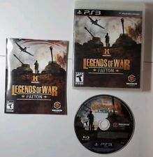 History Legends of War Patton - Sony PlayStation 3 2012 PS3 - Complete - Tested