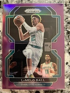 LaMELO BALL PURPLE PRIZM /99! 2021-22 PANINI PRIZM BASKETBALL SSP 185!