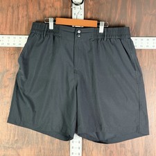 Burlebo Everyday Woven Shorts 7” Camo Performance Outdoor Stretch Black Men’s XL