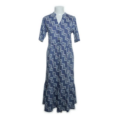 White Stuff, Kleid, Größe: 42, Blau/Mehrfarbig, Bio-Baumwolle/Modal #WOG