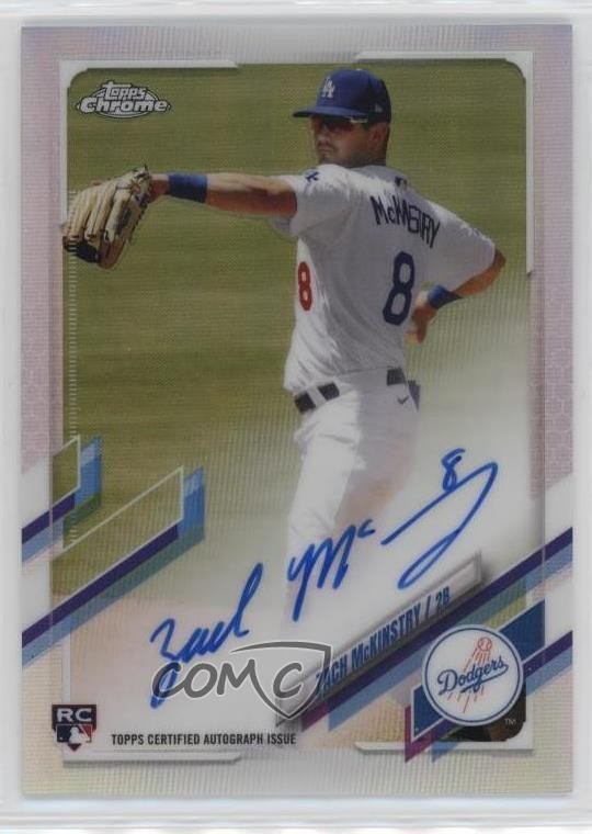 2021 Topps Chrome Rookie Refractor 98/499 Zach McKinstry #RA-ZM Auto RC 1l8x