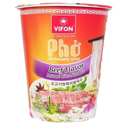 Vifon Pho Bo Reisnudeln Cupnudeln Nudelsuppen Instantnudeln Rice noodle Beef 60g
