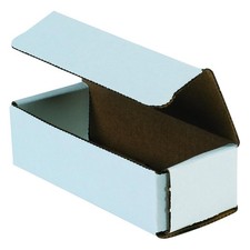 50 pieces 14" x 4" x 2" White Corrugated Mailers Tuck Flap Boxes, Free Shipping
