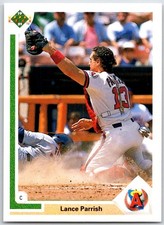 1991 Upper Deck Lance Parrish #552 California Angels 1991 Hologram