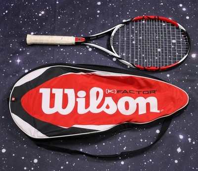 Wilson [K] Factor Six.One 95X 16x18 4 1/2 Grip Tennis Racket with Bag