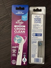 2x Kroger  Advanced Cross Clean Electric Toothbrush Replacement Brush Heads Lot
