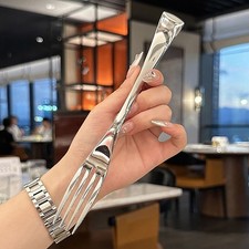 Stainless Steel Dinner Fork Long Handle Table Forks Cutlery Dessert Fruit Forks