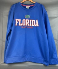 Florida Gators Sweatshirt Mens XL Blue NCAA Football Crewneck Pullover majestic
