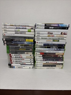 Lot Of 42 Xbox PS2 PS3 Wii Xbox One Games Wii Sports NFS Jak